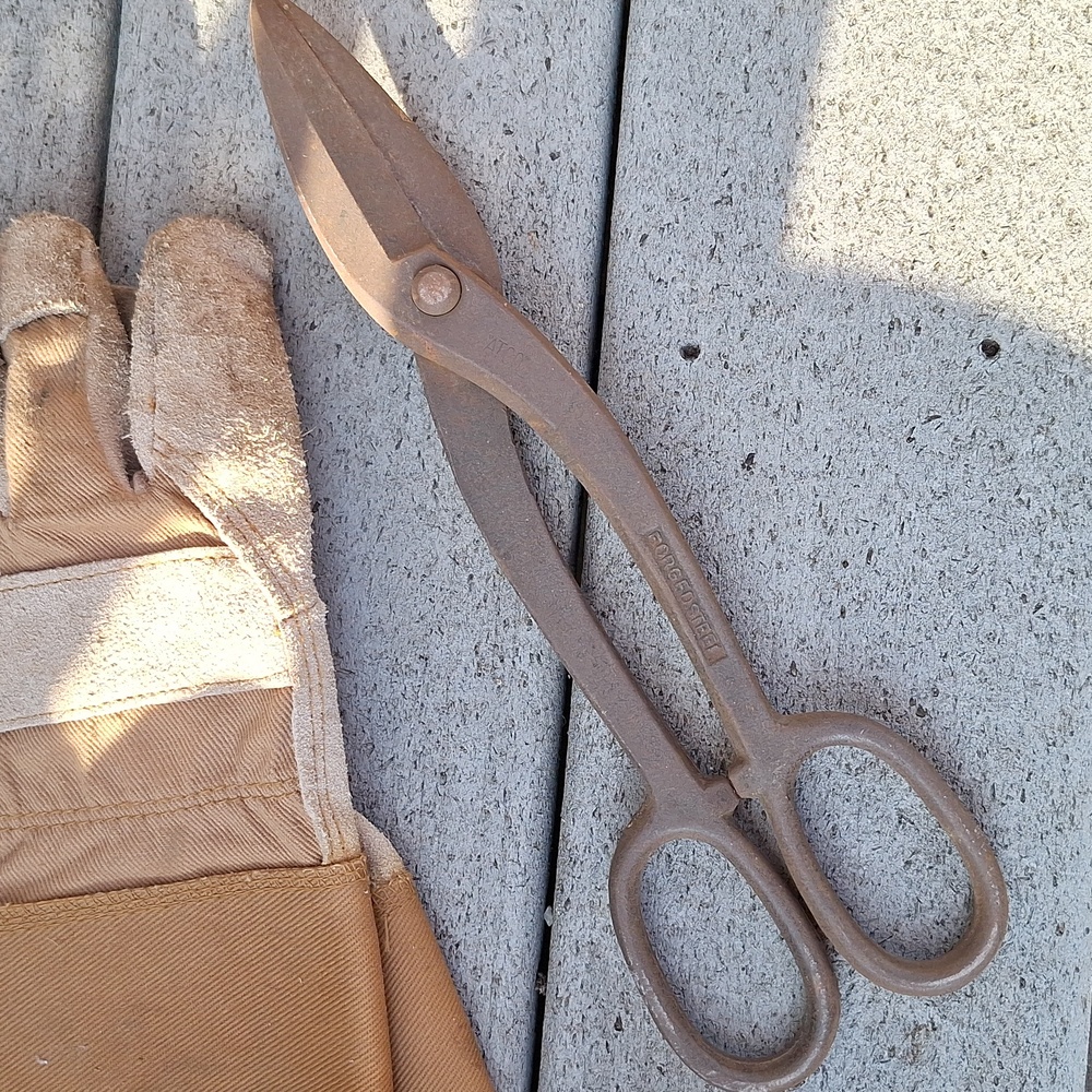 Vintage Brown Metal Shears